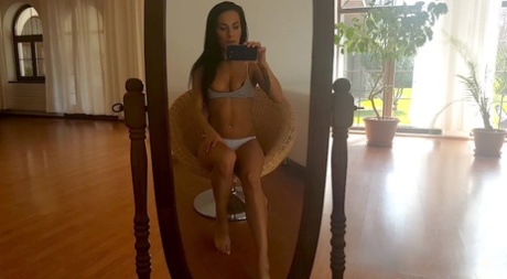 Brunette Girl Lexi Dona Takes Mirror Selfies While Baring Her Tits And Pussy