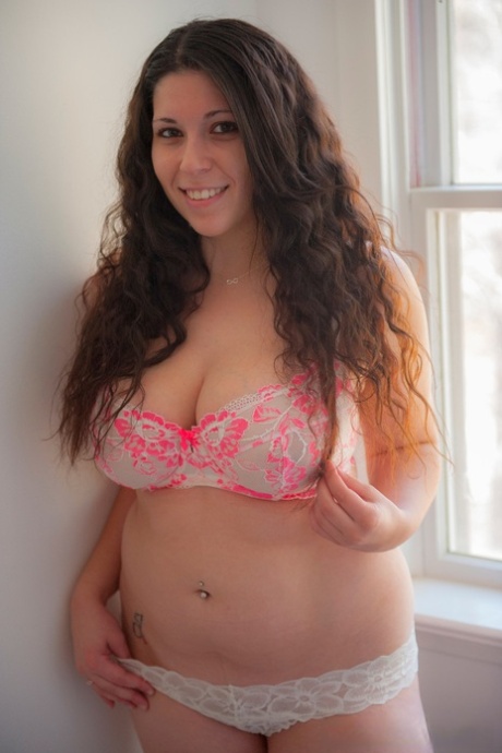 BBW, the seductive beauty, takes on her gorgeous big breasts and curvaceous buttocks.