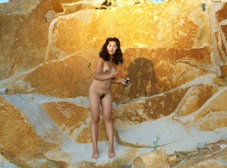 The canyon is where Sofi B, the erotically eccentric and exotic artist, is seen blowing bubbles without any clothing on.