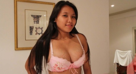 Asian Teen Corazon Undresses Before Laying Back For POV Sex With A Foreigner