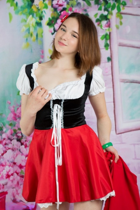 Cosplay Girl Slava Slides Out Of Her Costume To Spread Her Legs Wide In Socks