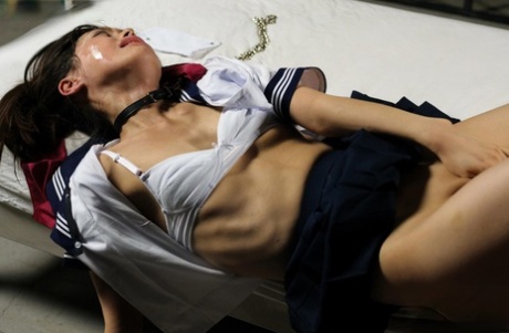 Japanese Student Finds Herself Being Mouth Fucked In Her Uniform