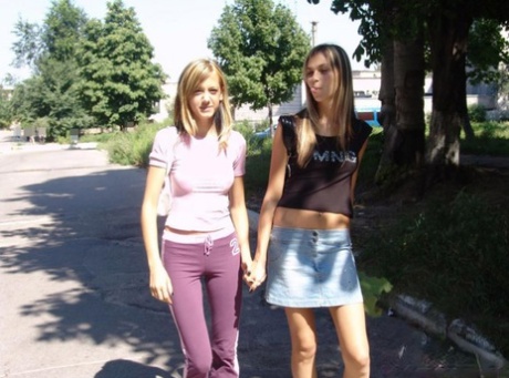 Teenage girls in public with their sexy bodies donning yoga pants and skirts are seen teasing with their hot bodies.