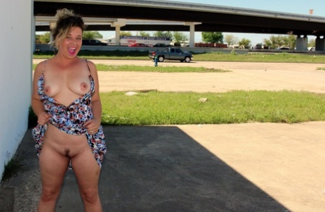 In public, June Larue walks with her buttocks plugged in.