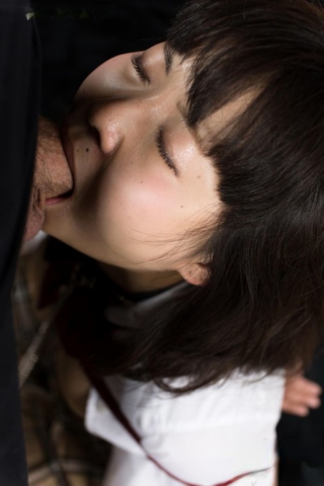 Japanese Student Is Restrained While Being Mouth Fucked On Her Knees