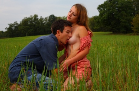 The young couple engage in sexual activity in a growing area of hay fever.