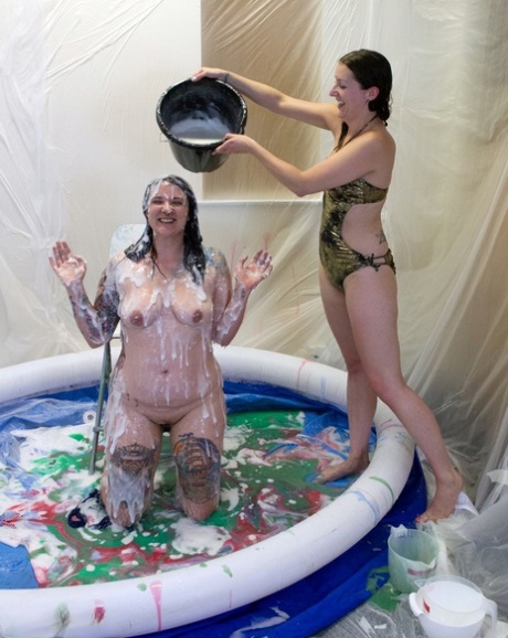 A wading pool is where amateur lesbians ensnare each other's bodies with gunk.