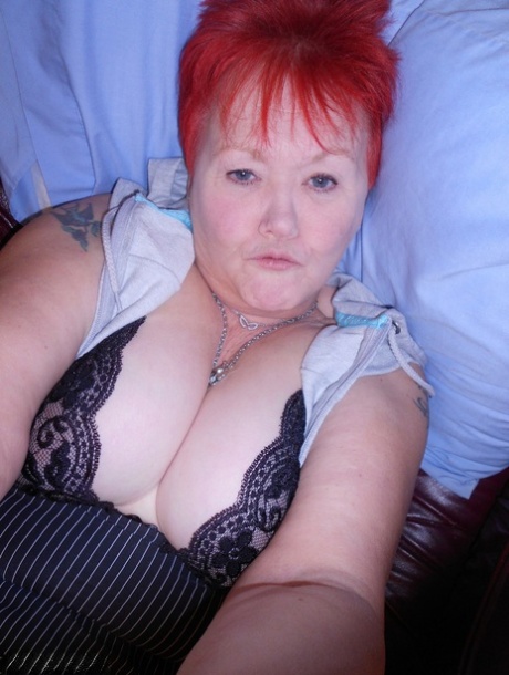 She is an older woman who goes by the name Valgasmic Exposed and takes selfies with her boobs and bald spots.