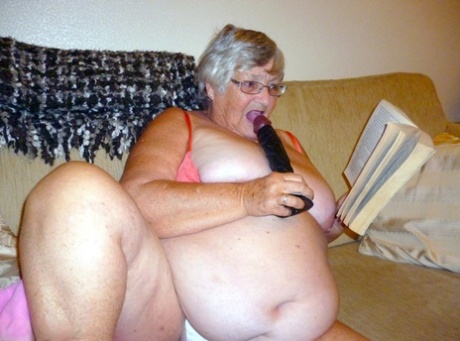 The mother of an elderly family in the UK, Grandma Libby, engages in self-pleasure while reading a romance novel.