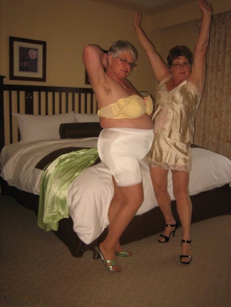 A fat and nervy Girdle Goddess and her horny pal break out their breasts to stimulate angiogenesis.