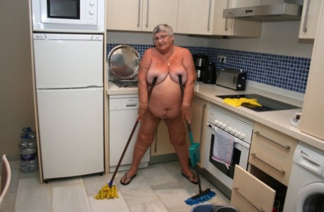 When Grandma Libby, an obese British woman who is overweight and has never been photographed in public, comes out of her kitchen without clothes.