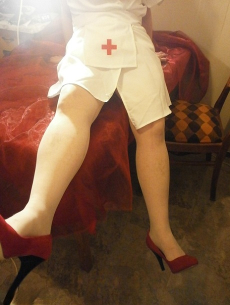During a live cam event, young lady Caro emerged dressed in mischievous nurse gear.