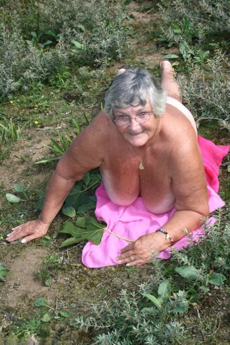 The scrubby ground is where Grandma Libby, an obese British woman, exposes herself on a towel.