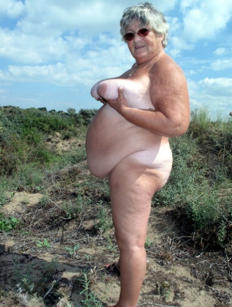 As she goes wild in nature, Grandma Libby (an overweight British national) exposes herself entirely to the elements.