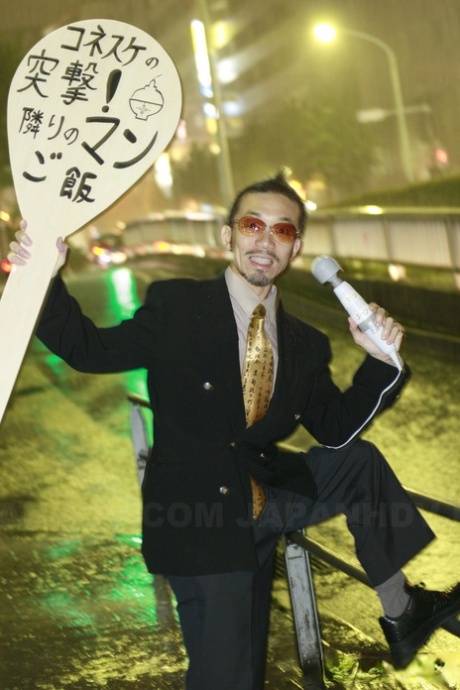 The salesperson of sex toys is seen engaging in self-pleasure with Japanese housewife Shiho Miyasaki.