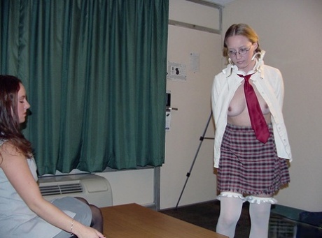 Candy, a geeky schoolgirl, is introduced to lesbian sex by her teacher Chynna.