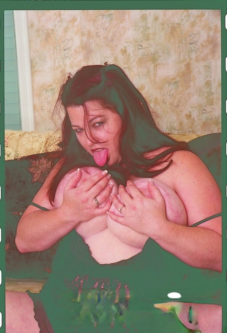 Fat female with large melons and hairy pink.
