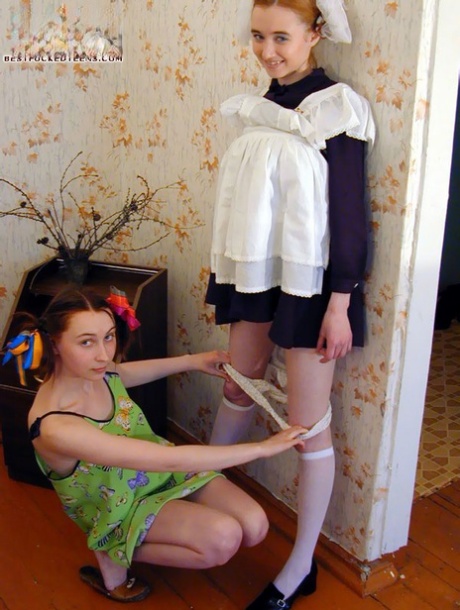 Young Girls Remove Upskirt Panties In Order To Show Their Pussies
