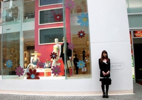 After dining at a restaurant, Kotone, a delightful Japanese girl, goes naked.