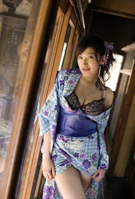 Young Japanese Girl Ruru Exposes Her Big Naturals Before Flashing Her Panties
