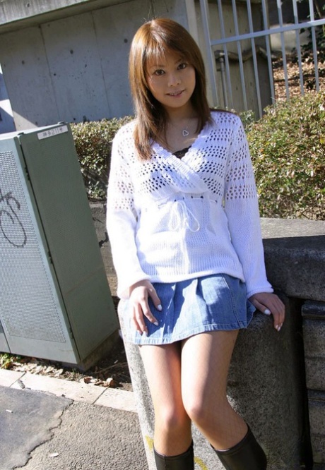 Shoe-in naked: Japanese model Rion flaunts her heels during a solo engagement.