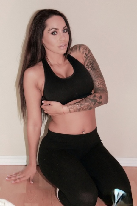 In a charming manner, Cindy Cupcakes appears as a pretty brunette, stripping onto white socks with her best colors.