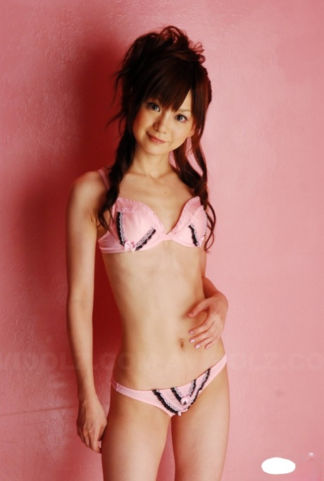 SFW fashion, with slim Japanese student Anna Watanabe modelling seductive lingerie.