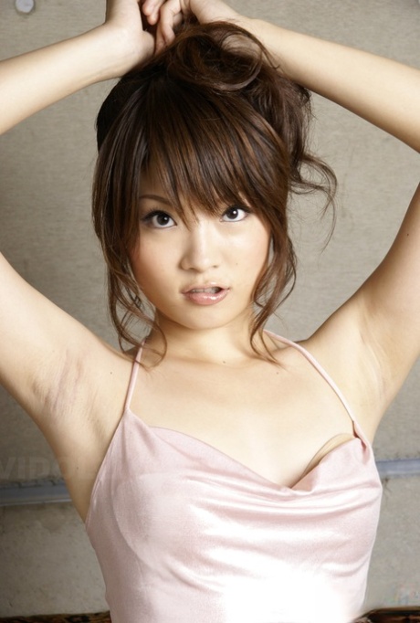 Beautiful Japanese Girl Yuuna Yano Poses Non Nude In Bell Bottom Jeans