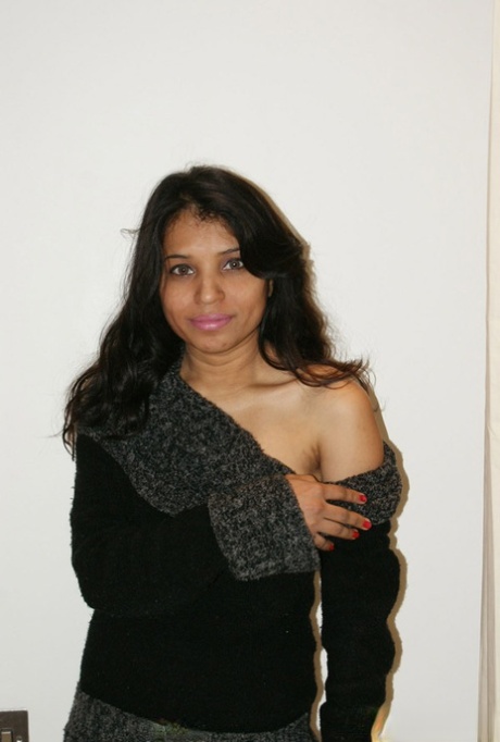 One breast and the other are exposed by Kavya Sharma, an Indian solo girl.