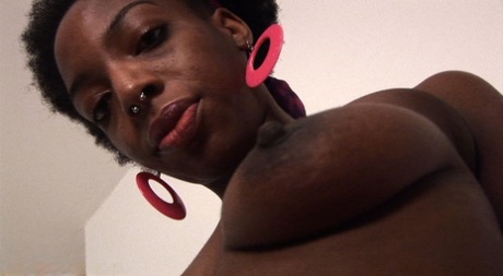 Black Girl Revay Goes Topless Before Sporting A Ball Gag