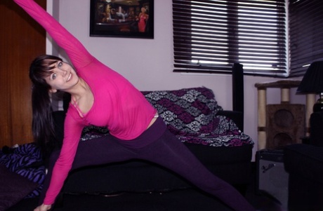 As she does yoga, Andi Land is a young amateur and proudly exhibits her anus and vagina.