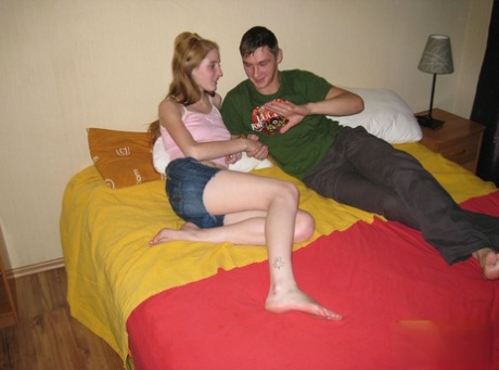 Horny Teens Kiss Before Getting Undressed For Sexual Intercourse