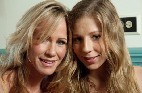 This is the story of a blonde woman and her stepdaughter having an intimate threesome.