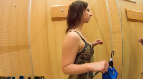 Following her BJ delivery in a mall's dressing room, the young girl engages herself sexually through an outdoor garden.