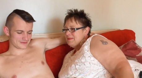 Obese Older Woman Honey Seduces And Bangs Her Young Gardener