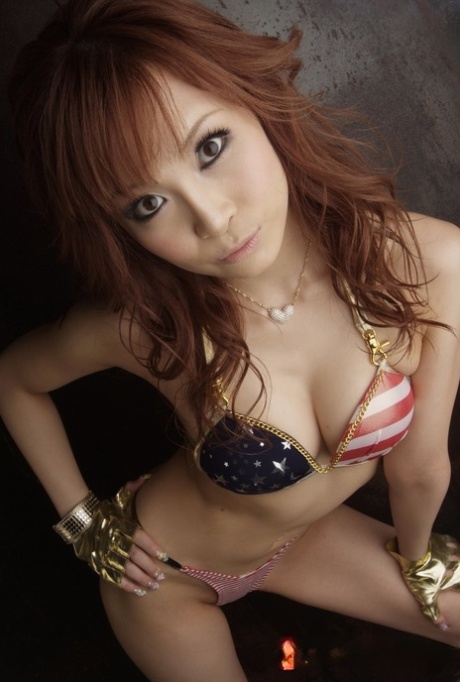 Japanese Hottie Akiho Nishimura Models Lingerie & Swimwear During Solo Action