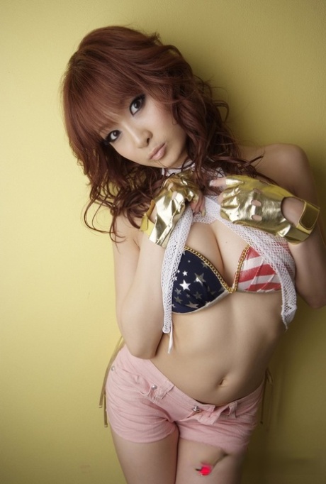 Japanese Hottie Akiho Nishimura Models Lingerie & Swimwear During Solo Action