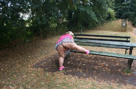 Obesity: Obsession: Lexie Cummings, left, strips naked on a public picnic table.