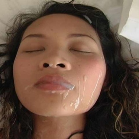 Asian Girl Nuch Holds Her Face Firm While During A POV Cumshot