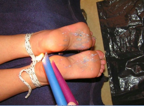 For hot feet, The Pain Files uses candle wax.