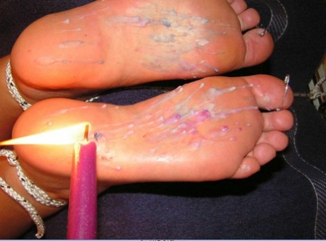 The Pain Files utilized hot candle wax to stimulate the feet.