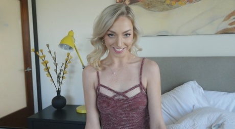 Skinny blonde teen Zoe Parker participates in interracial POV sex