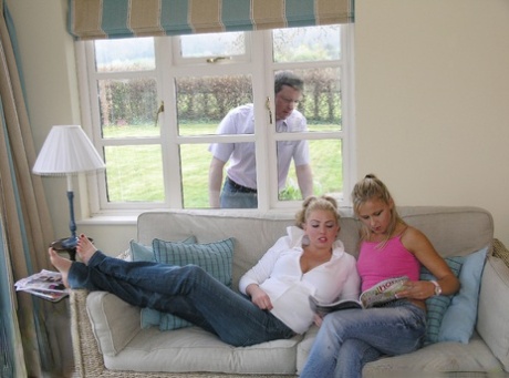 The act of catching Peeping Tom in the act resulted in blonde women being forced to sit and piss him.