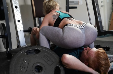 Busty Woman Dee Williams Sucks And Fucks A Man During A Workout In A Gym