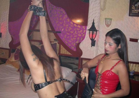 Lesbian Domme is an Asian lesbian femdom that occurs in the skin of leather.
