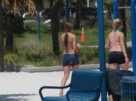 A Bunch Of Amateur Girls Are Captured On Candid Camera In Their Bikinis