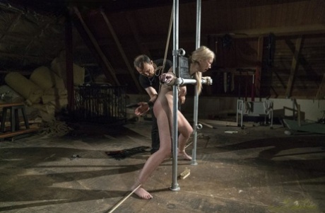 Blond Sex Slave Roxy Risingstar Find Herself Being Tortured While In Bondage