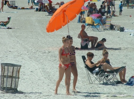 The hot girls at the beach with GND Candids.