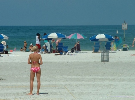 Beach volleyball: GND Candids are hot girls playing on the beach.