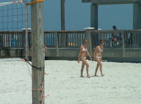 Girls at the beach enjoying the beauty of GND Candids